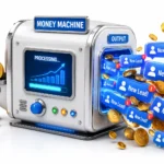 3D illustration showing high ROI from digital paid advertising.