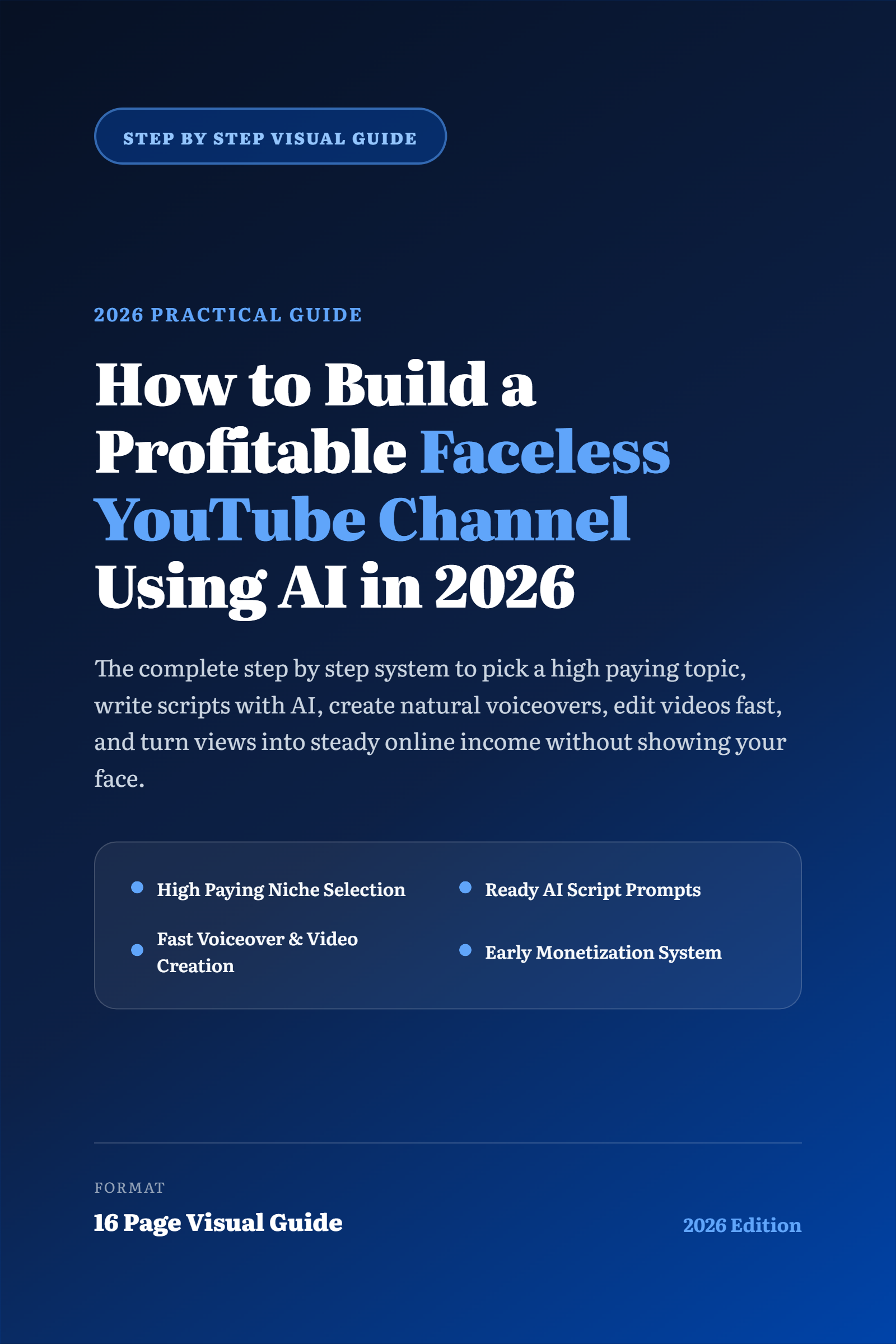 How to Build a Profitable Faceless YouTube Channel Using AI in 2026